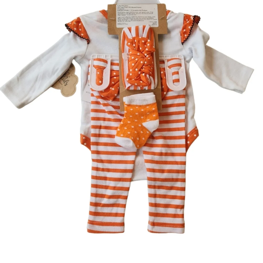 FOUR PIECE SET HALLOWEEN OUTFIT SZ 3M NWT
